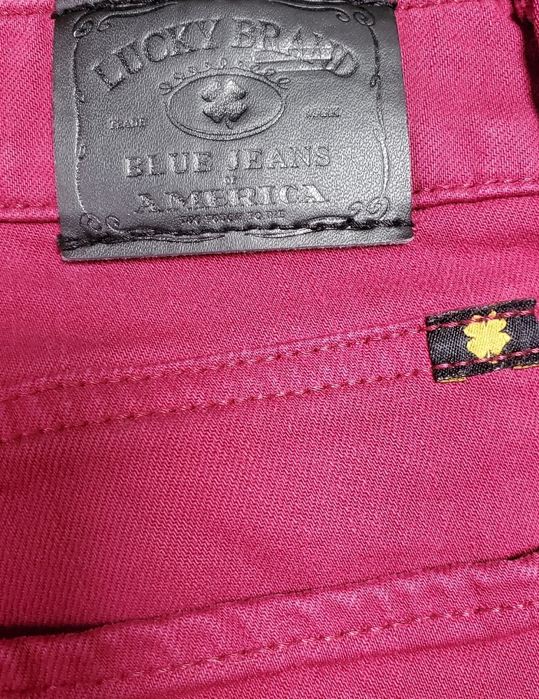 Women's Lucky Brand Lolita Skinny Jeans Magenta Size 8/29 R - Picture 3 of 9